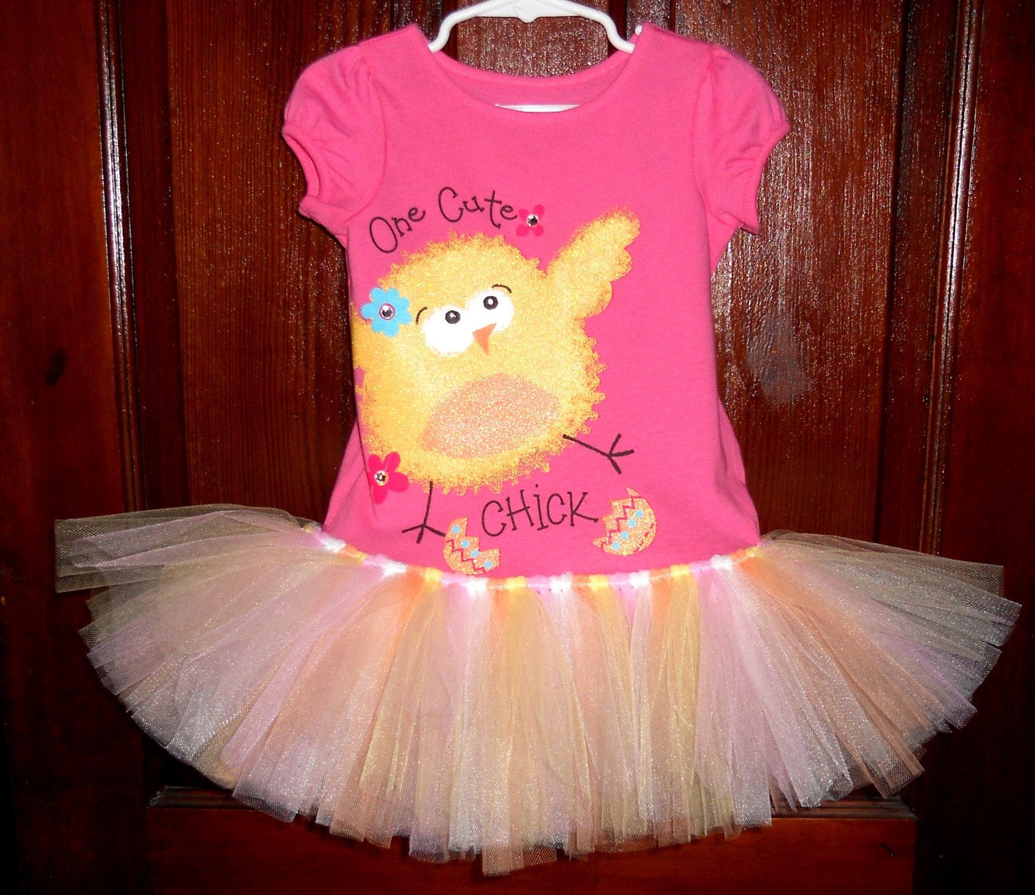 Easter Tutu Dress Size 4T Ready To Ship