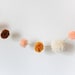 Peachy Yarn Pom Pom Garland