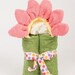 Pink Flower Hooded Towel