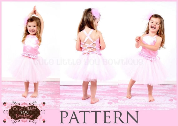 Baby Ruffle Princess Costume- PDF Sewing Pattern, Corset for Girls & Dolls