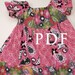 Girls Peasant Dress SEWING PATTERN, Elizabeth Claire