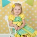 Peasant Ruffle Dress sewing pattern - Girls Dress, Sizes 6m-8