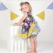 Ruffled Pinafore Pattern - Easy Girls Sewing Tutorial, PDF, Baby to Toddler