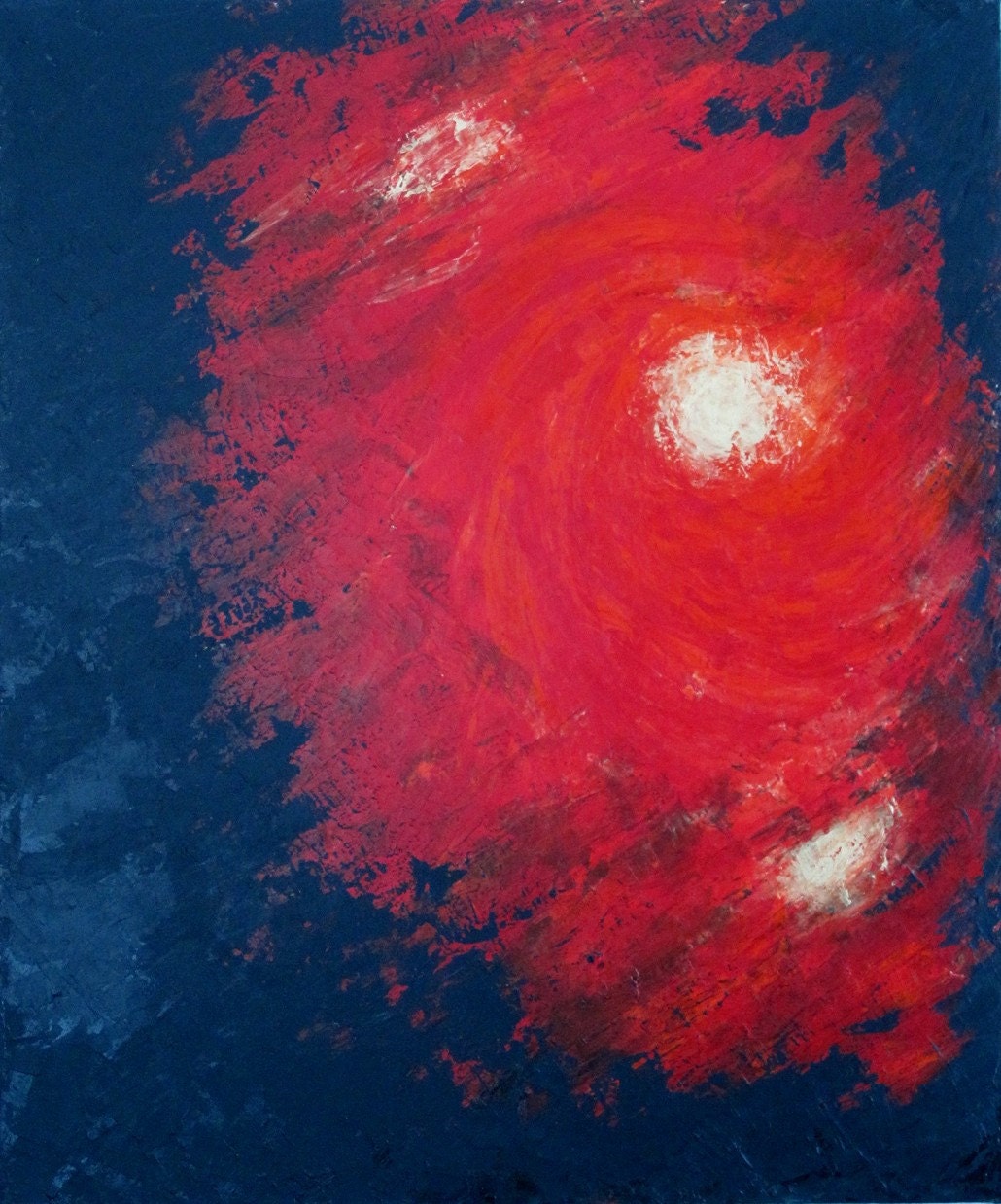 Original Abstract Painting with texture in red black gold LARGE original modern acrylic on 30x36 inch canvas