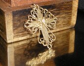 Grace A 14kt Gold Filled Filigree Cross