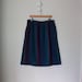 1970's Woven Skirt ... Vintage Blanket Striped ... Large XL