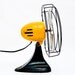 Vintage Yellow and Black Fan