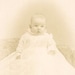 Baby in White Antique Cabinet Card