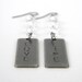 Silver Inspirational Love Life Dangle Earrings
