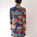 Funky vintage retro dot dress, xs, Japan