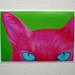 Peek-A-Boo Cat Blank Notecard