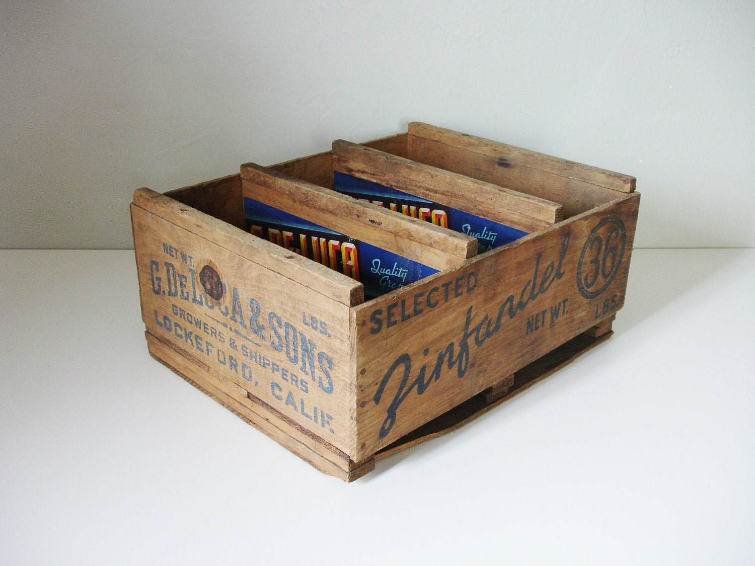zinfandel grape crate