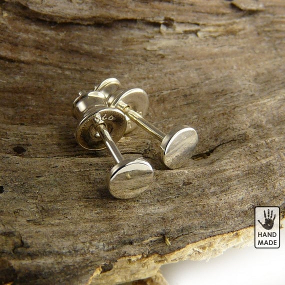Glowing Wheels : Silver Sterling 925, studs, earrings, handmade