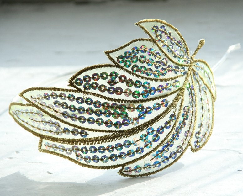 Tindra headband in Olivine