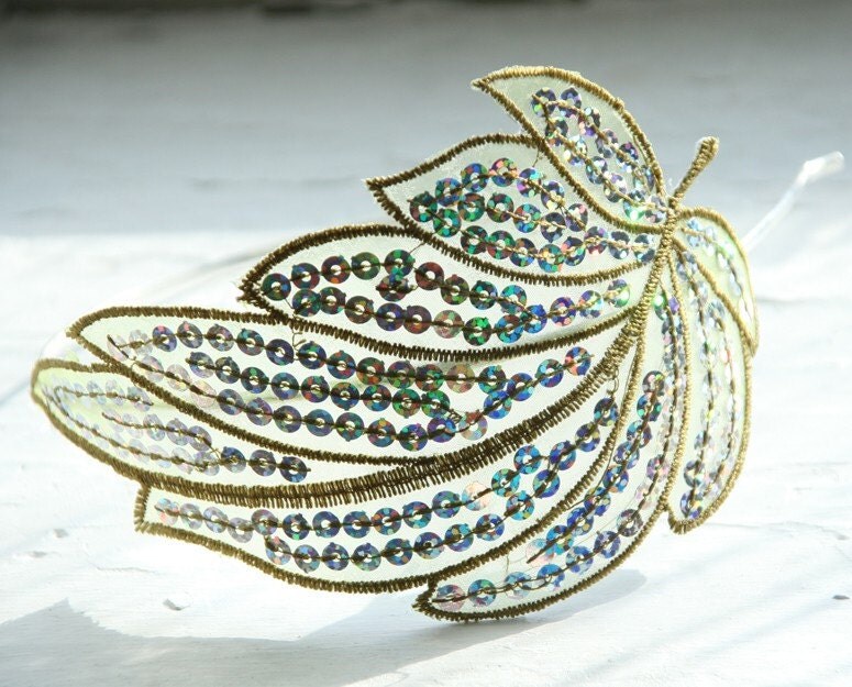 Tindra headband in Olivine