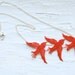 Whimsical Lace Necklace - Zipporah in Red