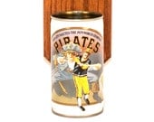 Wall Mounted Bottle Opener with Vintage Pittsburgh Pirates Beer Can Cap Catcher - Iron City Gift for Groomsmen