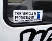 Doctor Who inspired vehicle Time Lord security decal