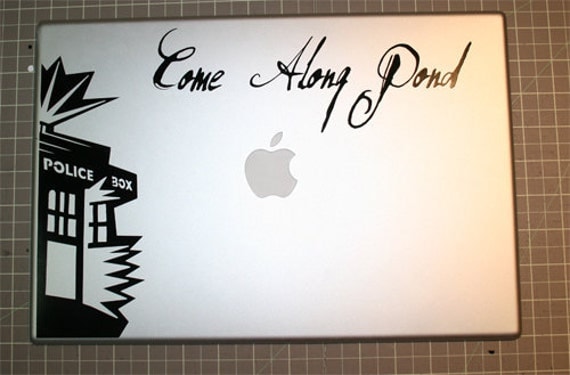 Come along pond laptop decal vinyl sticker