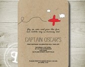 P is for PLANE -  Custom Personalised Printable Invitation