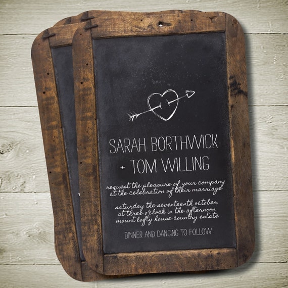CHALKBOARD Custom Personalised Printable Invitation