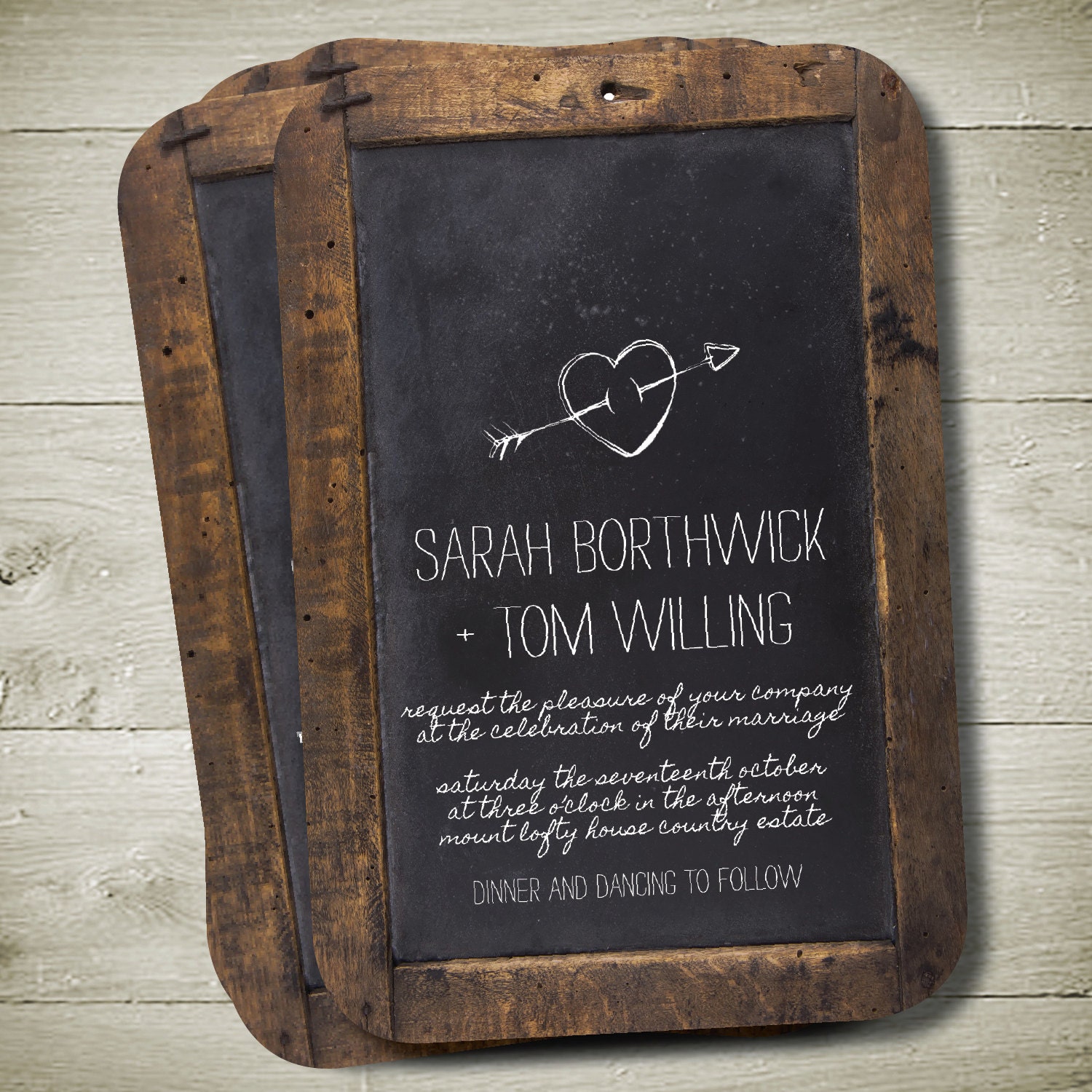 CHALKBOARD Custom Personalised Printable Invitation