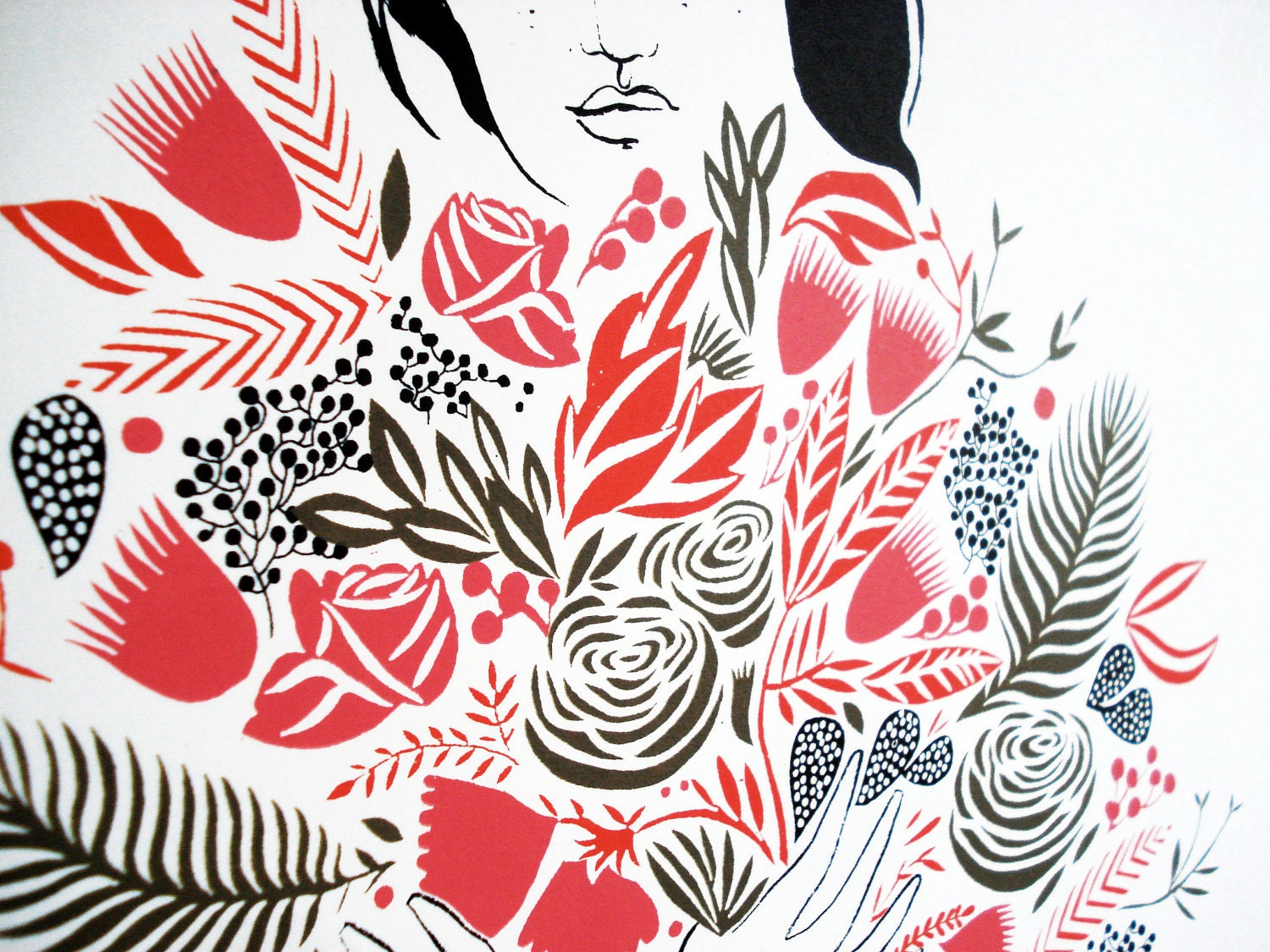Girl with Flowers