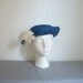 Vintage 50s Blue Flower Hat