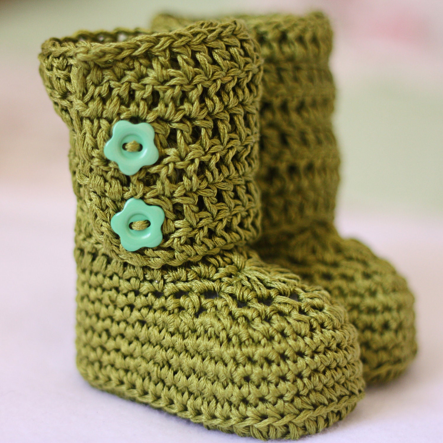 Crochet Baby Booties - Baby Ankle Boots ready to wear (0-6 months)