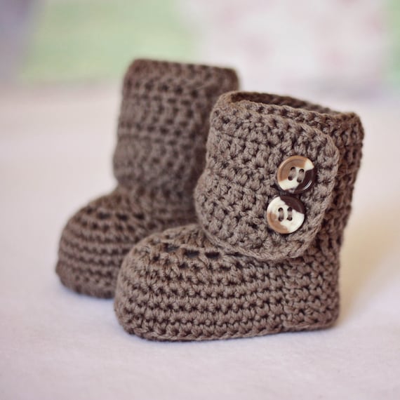Crochet Baby Booties - Baby Ankle Boots ready to wear (0-6 months)