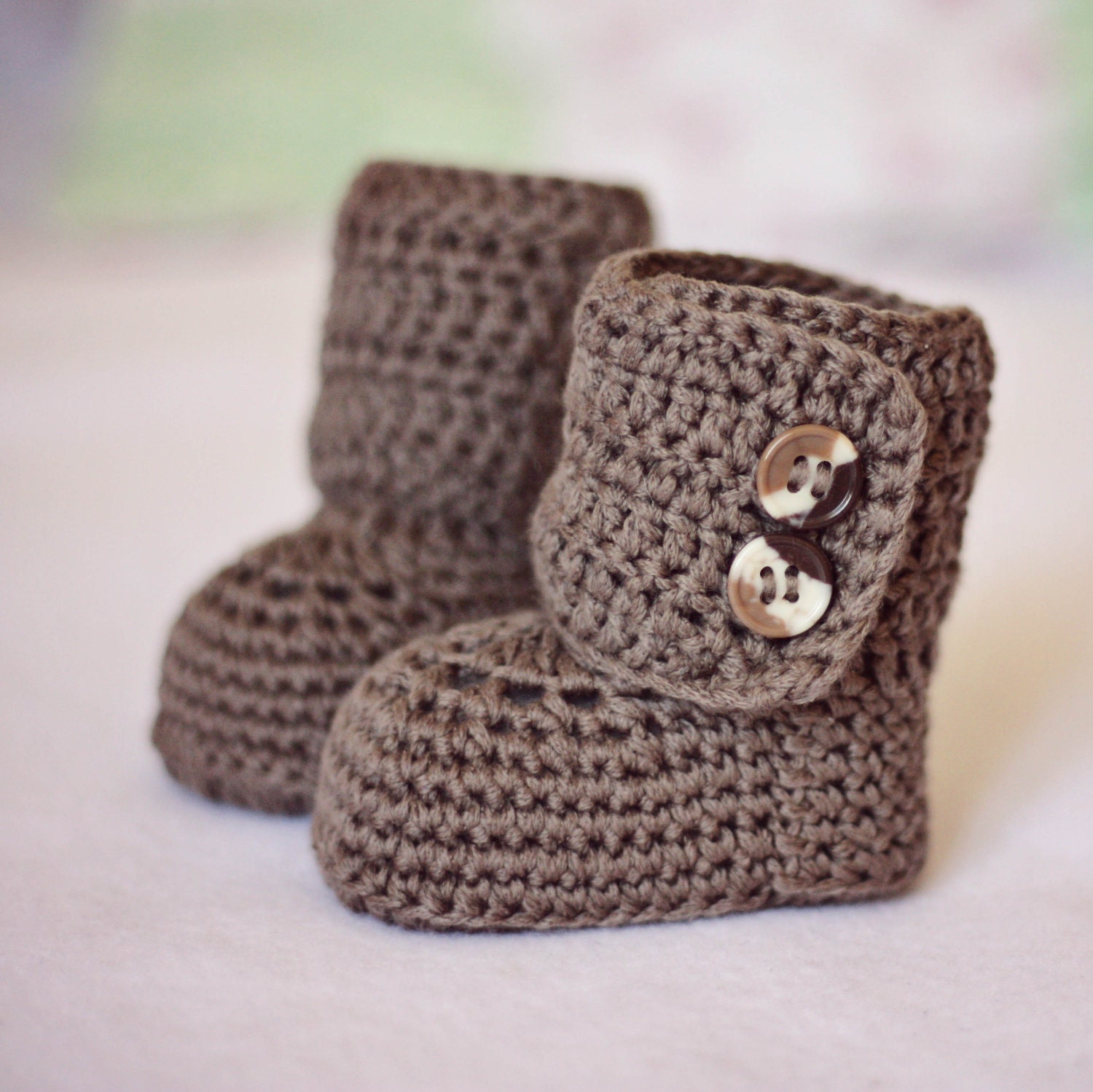 Crochet Baby Booties - Baby Ankle Boots ready to wear (0-6 months)