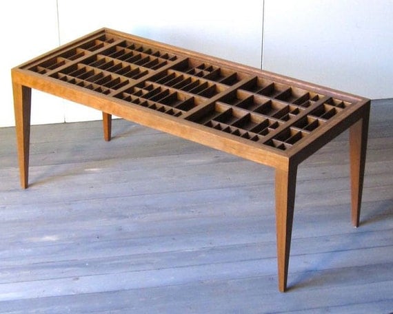 Printers drawer coffee table
