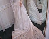 White Satin Wedding Gown