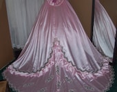 San Martin Pink Satin Wedding Gown