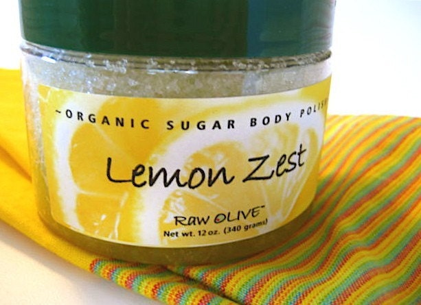 Lemon Zest Organic Sugar Scrub