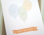 Party Balloons - Birthday Card