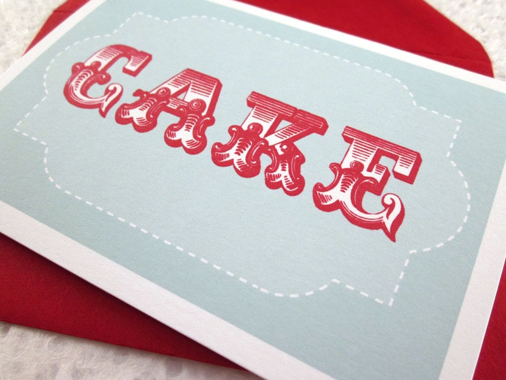 Cake Birthday Card