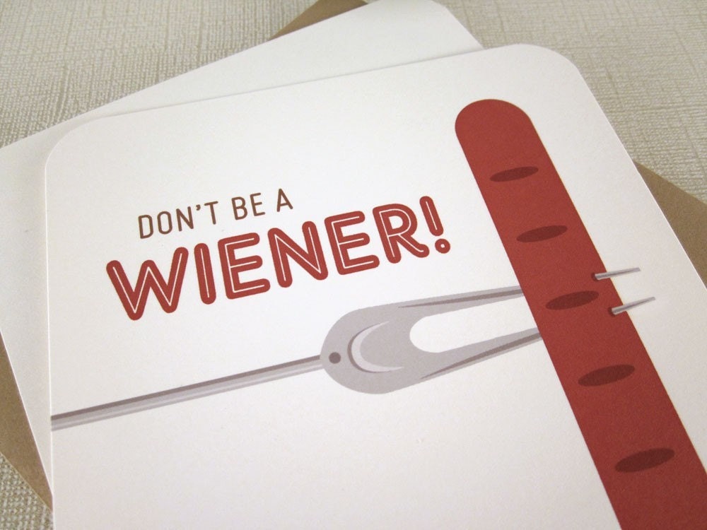 Wiener - Hot Dog Custom Party Invitations 12PK