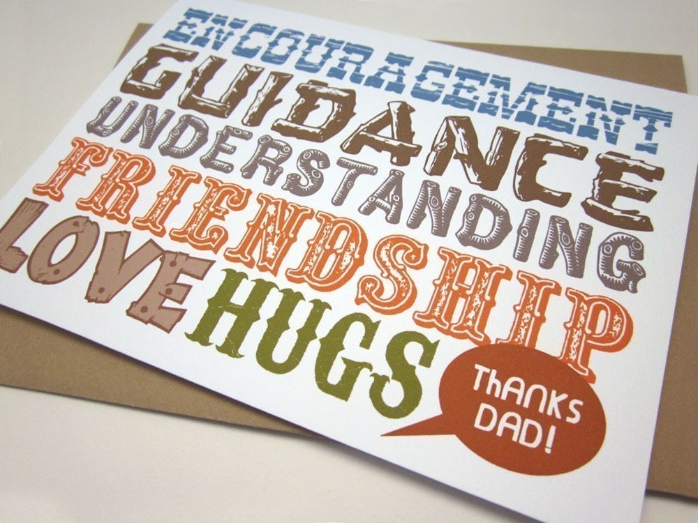 Thanks Dad - Appreciation Card