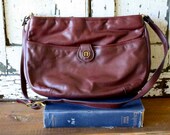 Vintage Etienne Aigner BOHO Burgundy Purse