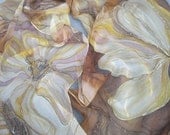 Made to order silk scarf with YOUR motifs in YOUR colors. Hand painted, personal, one of the kind