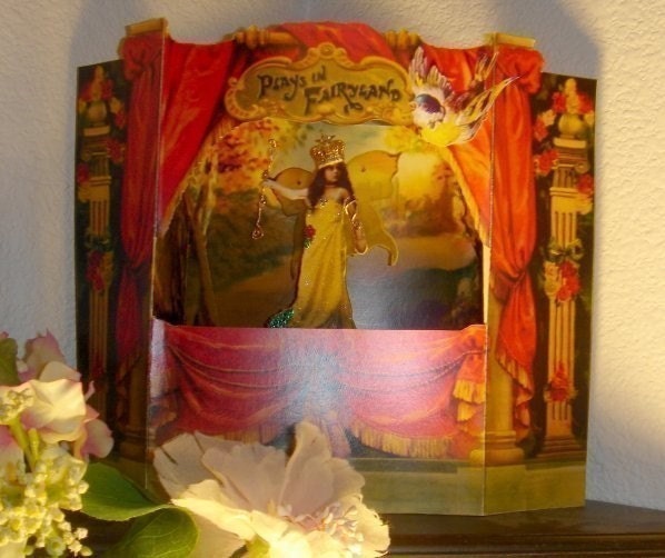 Instant Download Fairyland Theater Puppet Digital Collage Sheet Download Paper Doll Paperdoll