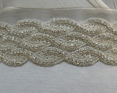 Romantic Waves -Bridal or special occasion SASH