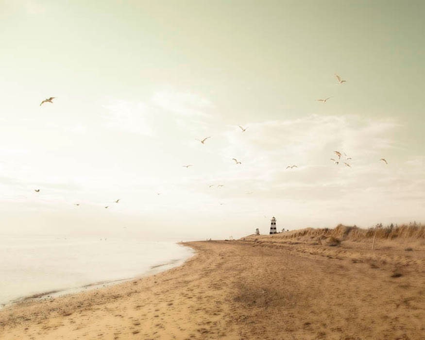 Beach photography, lighthouse, mint, tan brown, ombre, men, beige, resort, spa, travel, ocean print, 8x10 - Raceytay