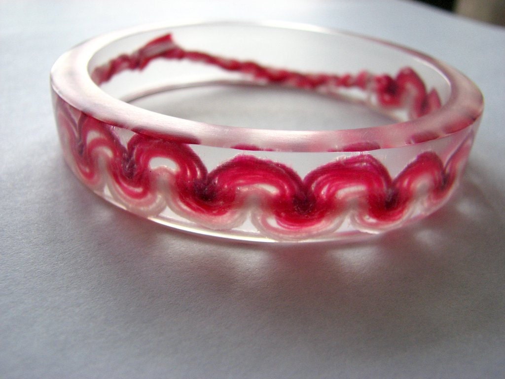 Pink Resin Friendship Bracelet