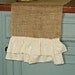 Ruffled Burlap Table Runner
