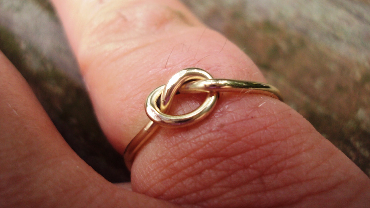Etsy jewelry, Love knot ring, Lovers knot ring, celtic knot ring, 16g, sturdy, 14k, gold, filled, knot ring,