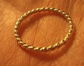Etsy jewelry, 14g, twisted band,  2 rings, any size, stacking band, simple beauty, whole, half, quarter sizes welcome