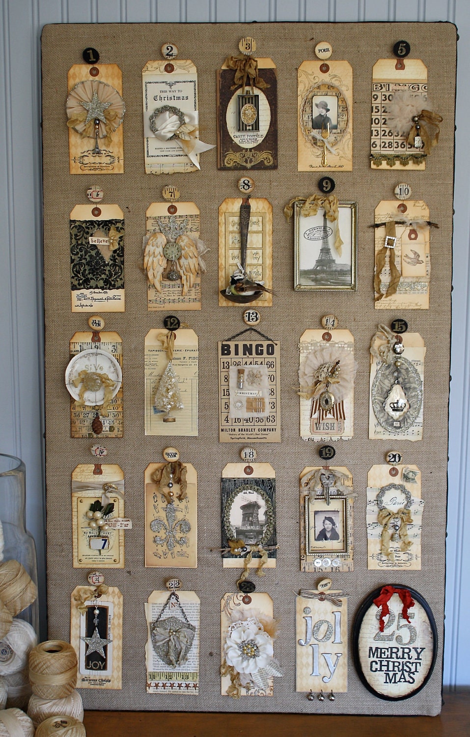Junk Drawer Advent Calendar Digital Download of Instructions