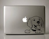 Golden Retriever Decal Macbook Laptop